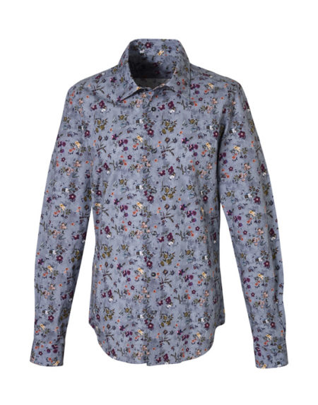 Micro floral classic shirt (front)