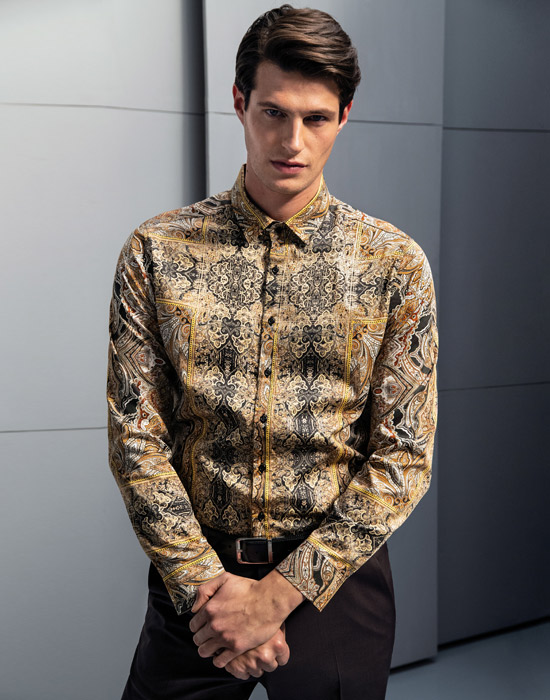 [el]Foulard pattern ανδρικό πουκάμισο[en]Foulard pattern men’s shirt