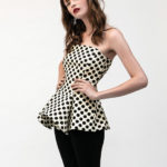 Pois bustier top