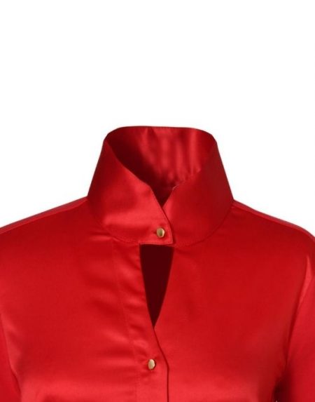 Σατέν tall collar πουκάμισο Nara Camicie T8278-FO8854 