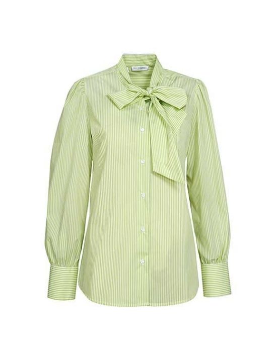 Γυναικείο πουκάμισο ριγέ με σάρπα NaraCamicie T3191-FO8695