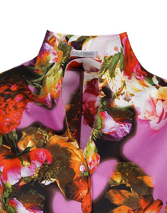 [el]Floral bouquet patterned πουκάμισο NaraCamicie T6962-FY4926