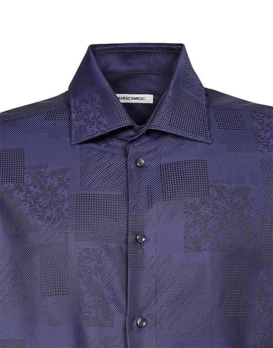 Cotton devore ανδρικό πουκάμισο Nara Camicie  I2135-LA0225