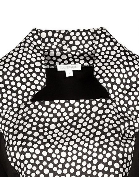 Jersey μπλούζα με polka dot acetate Nara Camicie T7025-FO9209