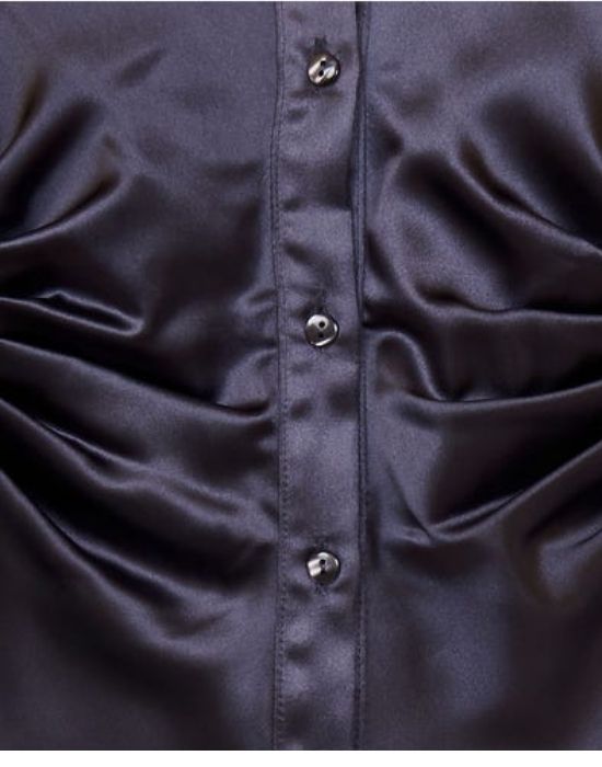 Κλασικό σατέν πουκάμισο Nara Camicie T8278-FO9173