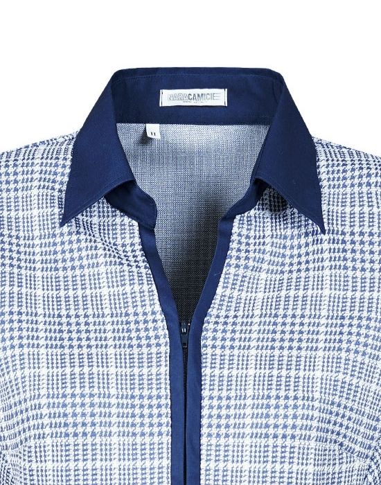 Prince de Galles meryl πουκάμισο Nara Camicie T7009-FY6896