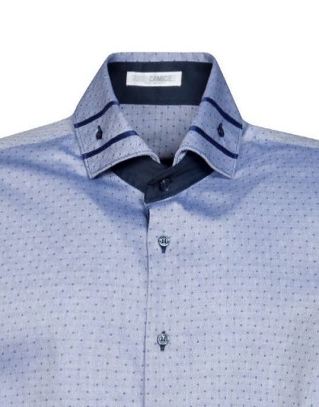 Twill cotton ανδρικό πουκάμισο Nara Camicie T6990-HO3065
