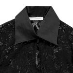 Zipped δαντελένιο πουκάμισο Nara Camicie T7026-FO9245
