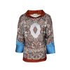 Foulard patterned γυναικεία casacca Nara Camicie T7028-FO9213