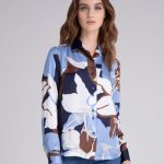 Γυναικείο floral πουκάμισο NaraCamicie T7006-FO9163