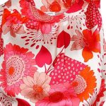 Floral print μπλούζα NaraCamicie T7086-DO9260
