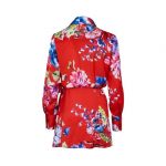 Wrap floral tunic NaraCamicie T7117-F09279