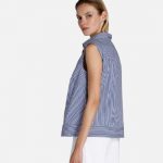 Striped polo blouse NaraCamicie T3191-DO9265