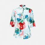 Mix & match floral print πουκάμισο NaraCamicie (ex T7091-FO9375) NCKAMJPG09375