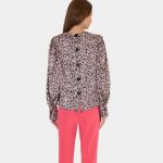 Printed blouse with puffed sleeves Nara Camicie BRD18
