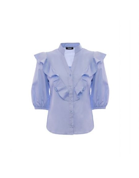 Shirt with puffed sleeves and volant Nara Camicie SRD30