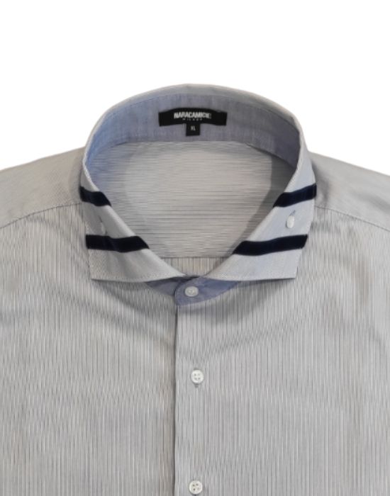 Striped long sleeve man shirt Nara Camicie MXD28cie-Striped-long-sleeve-man-shirt-detail-MXD28