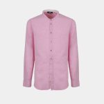 Mock collar shirt with contrast slim fit Nara Camicie T7292 MSE20