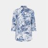 Printed linen shirt Nara Camicie SRE82