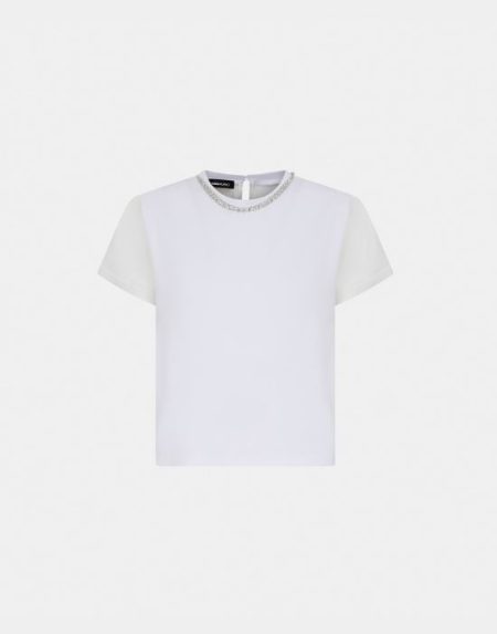 Bimaterial t-shirt Nara Camicie TRF01