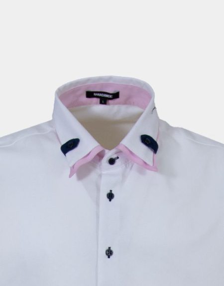 Dobby cotton man shirt Nara Camicie T6238-MSD78