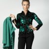 Print jersey stretch shirt Exenne W506 E1244