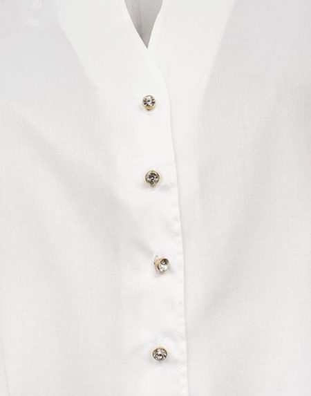 Strass button shirt Exenne W041/B TWILL