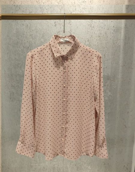 Georgette pois shirt Exenne W535-E1220