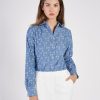 Embroidered denim chambray shirt Camicetta Snob 41337 999R c351R