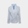 Stand up collar piquet shirt Exenne W075 E1389