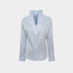 Stand up collar piquet shirt Exenne W075 E1389