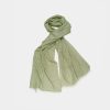 Cotton blend scarve GREEN Exenne stola KRUGER