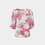 Floral bouquet print blouse Exenne W620 E1308