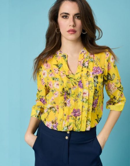 Floral print blouse Exenne W411 E1307