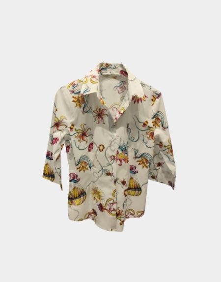 Poplin print shirt Exenne W070-E1325