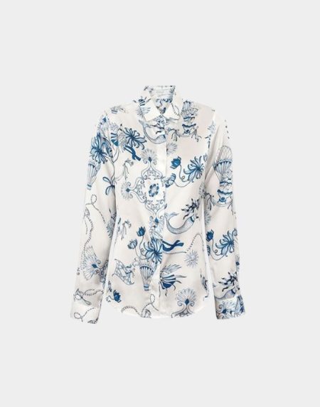 Print satin shirt Exenne W015 E1330