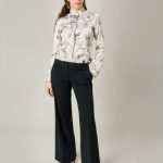 Print satin shirt Exenne W015 E1330