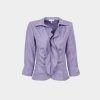 Ruffled shantung shirt Exenne W616 E1328