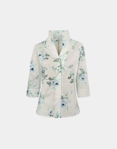 Stand up collar floral Exenne W075 E1317