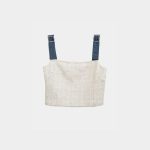 Denim detailed top Exenne W601 E1337