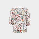 Floral print blouse Exenne W620 E1308