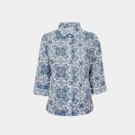 Shirt in printed muslin Exenne W425 E1370