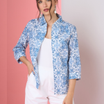 Shirt in printed muslin Exenne W425 E1370