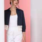 Shirt with macrame Exenne W603 E1344