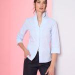 Striped poplin shirt Exenne  W075 E1376