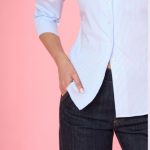 Striped poplin shirt Exenne  W075 E1376
