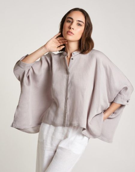 Overzise linen shauntung shirt CamicettaSnob 41313 963 v171