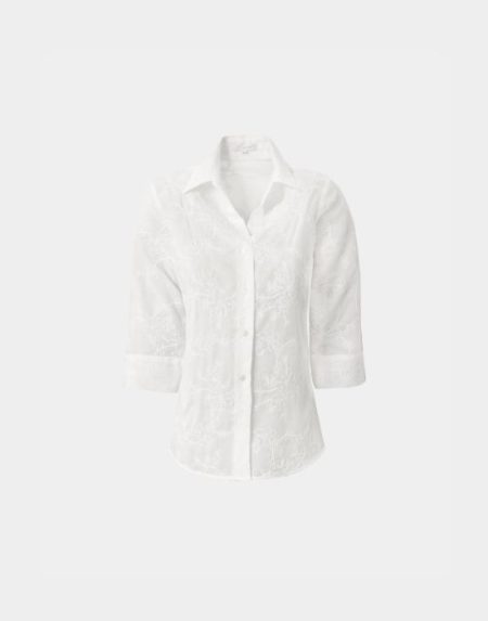 Cotton embroidered shirt Exenne W070P E1334