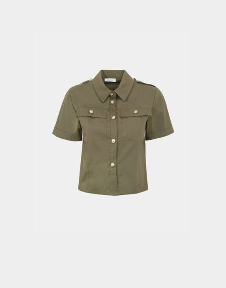 Cropped military shirt Exenne W633-E1383