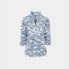 Floral print 3/4 sleeve shirt Exenne W075-E1371